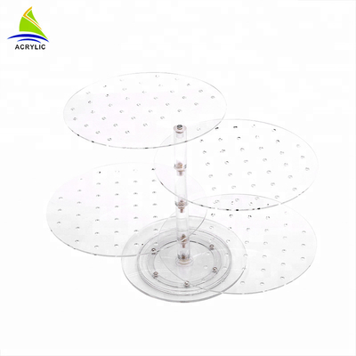 نمایش آکرولیک بالا جواهر نمایش قلاب نمایش پایه سینی برای خرده فروش