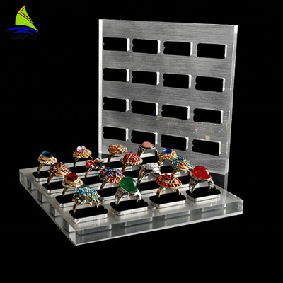 3mm اکریلیک جواهر نمایش جواهر نمایش رک سیاه تنها آکرولیک دستگیره انگشت انگشت