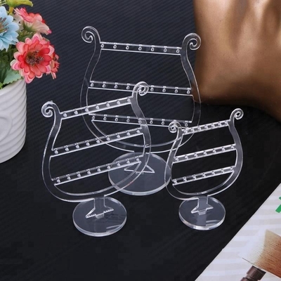 پاک کردن لوکس آرایشی اکریلیک دوار گوشواره نمایش ایستاده