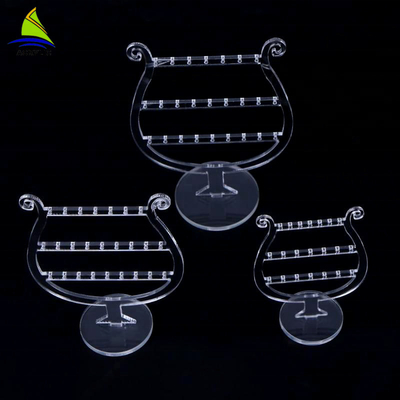 پاک کردن لوکس آرایشی اکریلیک دوار گوشواره نمایش ایستاده