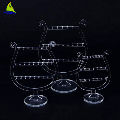 پاک کردن لوکس آرایشی اکریلیک دوار گوشواره نمایش ایستاده