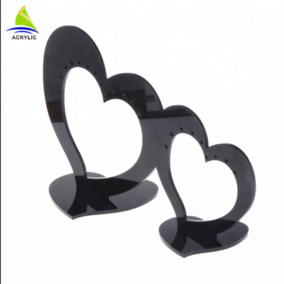 خرده فروشی نمایش آکرولیک طلا و جواهر نمایش قلب دو جداره نمایش جدول