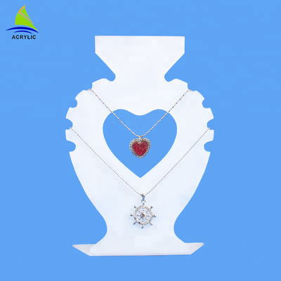 2018 آنلاین خرده فروشی Heart-shaped آکرولیک گردنبند نمایش جواهرات