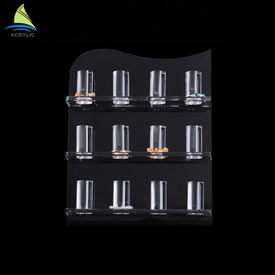 3 لایه پاک کردن پایه Jewelry Showcase Display Display Acrylic