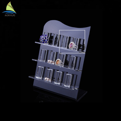 3 لایه پاک کردن پایه Jewelry Showcase Display Display Acrylic
