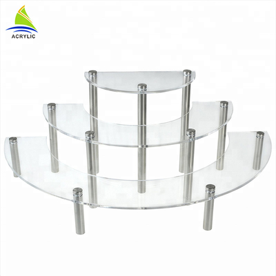 نمایش اکریلیک نیم کره ای لوازم آرایشی و بهداشتی لوازم آرایشی و بهداشتی آکریلیک لوگو Engraved Logo