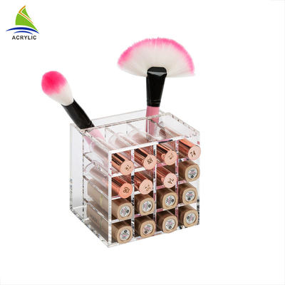 شفاف دو طرف قلم مو / برج اکریلیک رژ لب