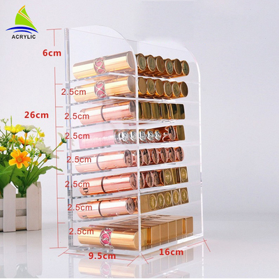 حرفه ای اکریلیک لوازم آرایشی و بهداشتی نمایش اکریلیک زیورالات لهستانی ناخن لهستانی