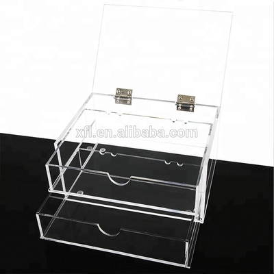 کارخانه سفارشی شفاف 2 لایه اکریلیک ساز میز میناک مژه جعبه