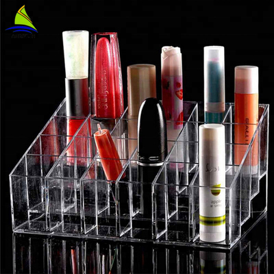 آرایشی آکریلیک شفاف 24 شبکه ها رژ لب نمایش / ذخیره ساز