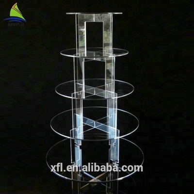 کیک کریستال آکریلیک سفارشی نمایش کیک عروسی آکریلیک مدرن