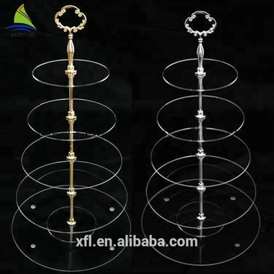 کیک کریستال آکریلیک سفارشی نمایش کیک عروسی آکریلیک مدرن