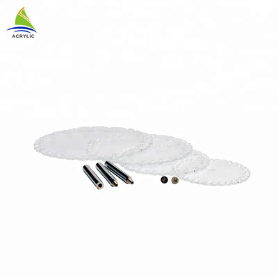 کیک دسر کیک کیک اکریلیک پایه سختی بالا و مسطح بودن