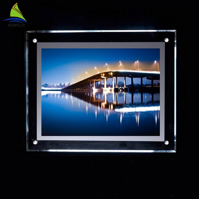 جعبه های تزئینی آکریلیک LED 4x6 4x5 5x7 Acrylic Picture Frame