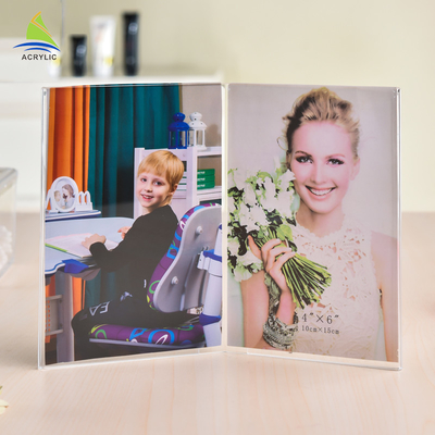 فریماه دفتر اکریلیک قاب عکس Square Acrylic Stand Up Frames