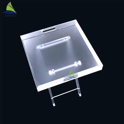 ضد عفونی سفارشی اکریلیک مبلمان اسکراب Plexiglass Side Coffee Table