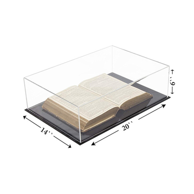 Deluxe Clear Acrylic بزرگ کتاب مورد نمایش ذخیره سازی نمایش