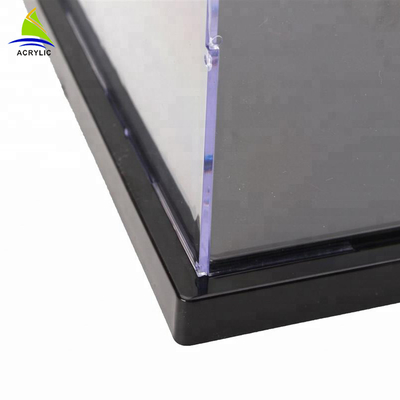 جعبه نمایش آکریلیک با کیفیت بالا براق جعبه لوکس ضد تزئینی سفارشی جعبه پاک کردن