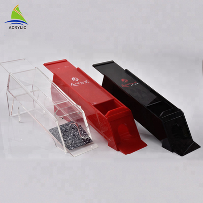 جعبه ذخیره سازی اکریلیک یکبار مصرف قلع سیاه چاپ شده بازی اکریلیک پوکر جعبه