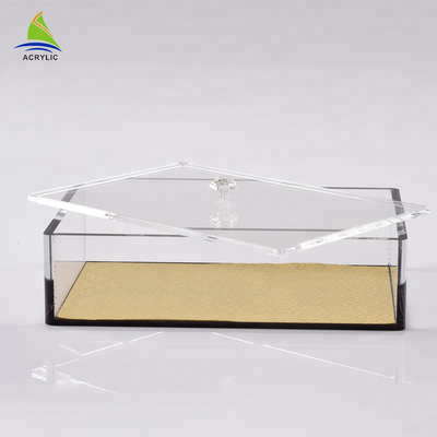 Eco-Friendly Perspex کشویی Lid Display Extension جعبه مکعب آکریلیک را پاک کنید