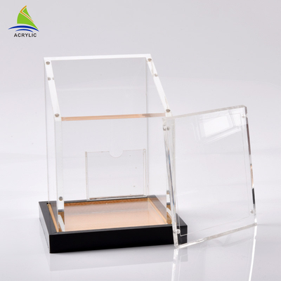 کفپوش کوچک نمایش اکریلیک نمایش جعبه سطح صاف چاپ روی صفحه نمایش ابریشم