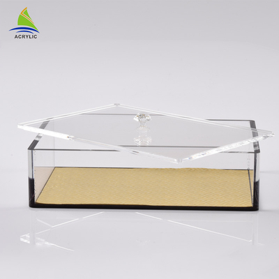 جعبه ذخیره سازی اکریلیک تبلیغاتی جعبه مستطیل اکریلیک پلکسی گلاس شفاف