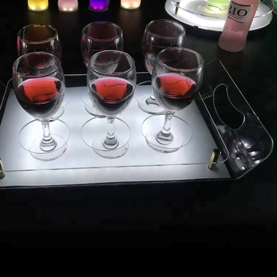 قفسه نوار اکریلیک Led Bar Led Shelf Display ظروف سینی برای ذخیره سازی