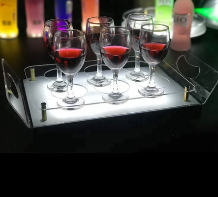 قفسه نوار اکریلیک Led Bar Led Shelf Display ظروف سینی برای ذخیره سازی