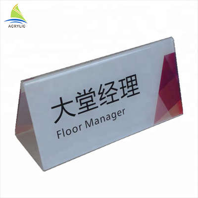 Perspex Acrylic Sign Display Holder نمایش ضخیم آکریلیک منوی پایه نمایش