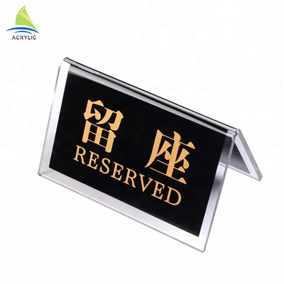 Perspex Acrylic Sign Display Holder نمایش ضخیم آکریلیک منوی پایه نمایش