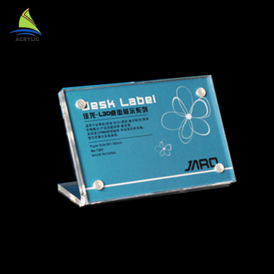 قاب های زندگی با کیفیت بالا Frames Acrylic L Shape Sign Display Holder