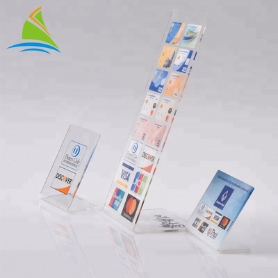 شفافیت نوع L شکل یک طرفه جدول پایه صفحه کلید منوی آکریلیک Flatness