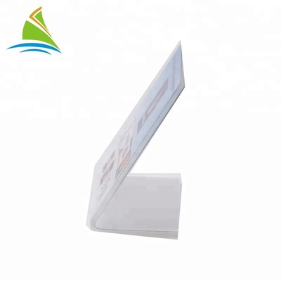 شفافیت نوع L شکل یک طرفه جدول پایه صفحه کلید منوی آکریلیک Flatness
