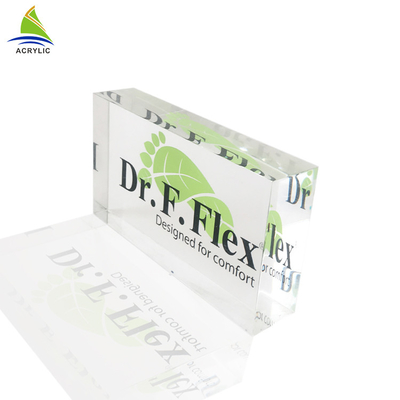 پایه آکریلیک حرفه ای پایه Solid Engraved مستطیل آکریلیک نام بلوک