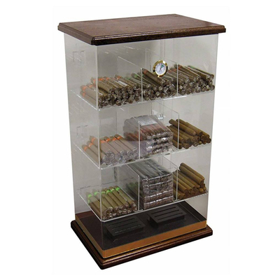 صفحه نمایش کابینت اکریلیک 6 میلی متر Humidor کابین نمایش سیگاری اکریلیک