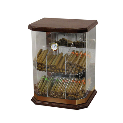 صفحه نمایش کابینت اکریلیک 6 میلی متر Humidor کابین نمایش سیگاری اکریلیک