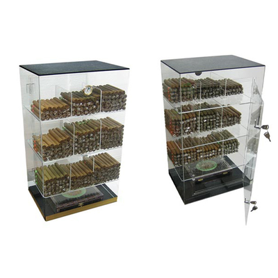صفحه نمایش کابینت اکریلیک 6 میلی متر Humidor کابین نمایش سیگاری اکریلیک