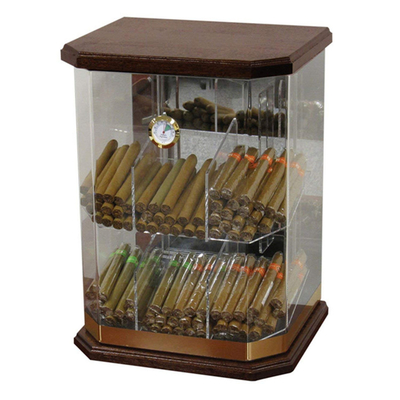 صفحه نمایش کابینت اکریلیک 6 میلی متر Humidor کابین نمایش سیگاری اکریلیک