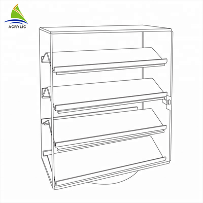 نمایشگر کابینت براق اکریلیک نمایش کابینت نمایشگر کابینت برای طراحی نمایشگاه