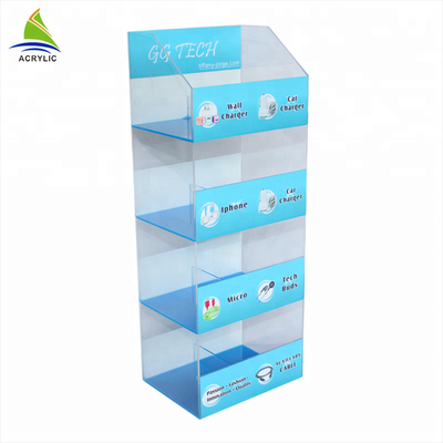 قفسه نمایش آیتم های سفارشی اکریلیک خانه مورد 3mm ضخامت
