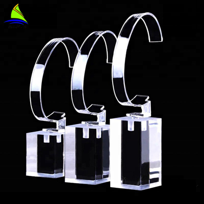 نمایشگر اکریلیک فروشگاه OEM نمایش نمایشگر شخصی با نمایشگر آکرولیک ساعت با حلقه C