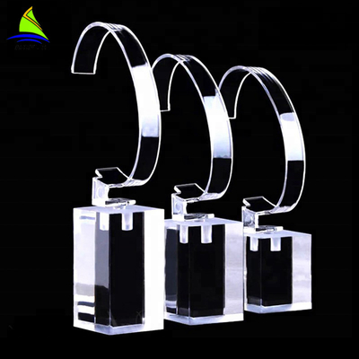نمایشگر اکریلیک فروشگاه OEM نمایش نمایشگر شخصی با نمایشگر آکرولیک ساعت با حلقه C