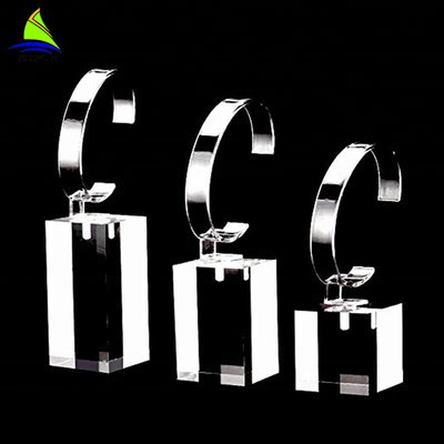 نمایشگر اکریلیک فروشگاه OEM نمایش نمایشگر شخصی با نمایشگر آکرولیک ساعت با حلقه C