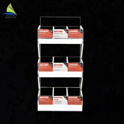 نمایشگر لوازم جانبی تلفن همراه اکریلیک برای استفاده از کریستال کریستال USB