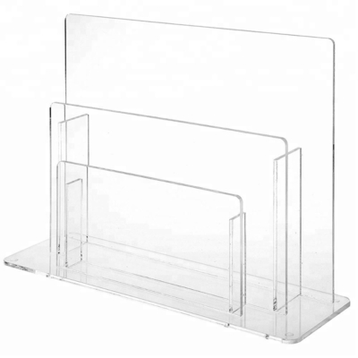 طراحی بروشور اکریلیک ظریف واضح و روشن اکریلیک مجله نمایش رک ساده