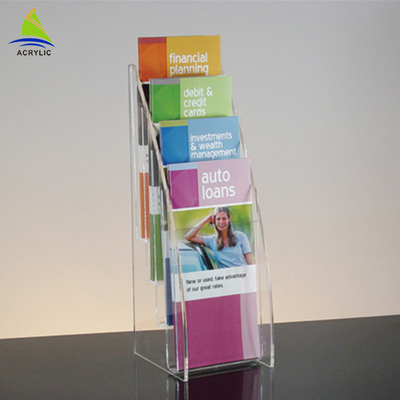 360 درجه چرخش چهره نمایشگر پلاستیکی Clear Acrylic Paper Holder