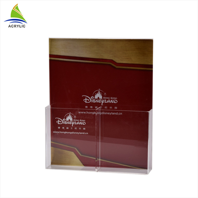 لوستر دو جیب پلاستیکی / پرونده آکریلیک اکریلیک نگهدارنده صفحه نمایش