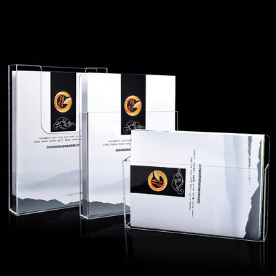 دارندگان بروشور اکریلیک OEM ، دارنده پلاستیک 1/3 A4 Leaflet Holder