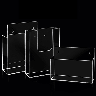 دارندگان بروشور اکریلیک OEM ، دارنده پلاستیک 1/3 A4 Leaflet Holder
