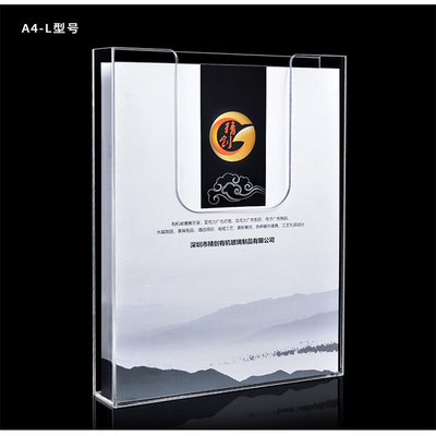 دارندگان بروشور اکریلیک OEM ، دارنده پلاستیک 1/3 A4 Leaflet Holder